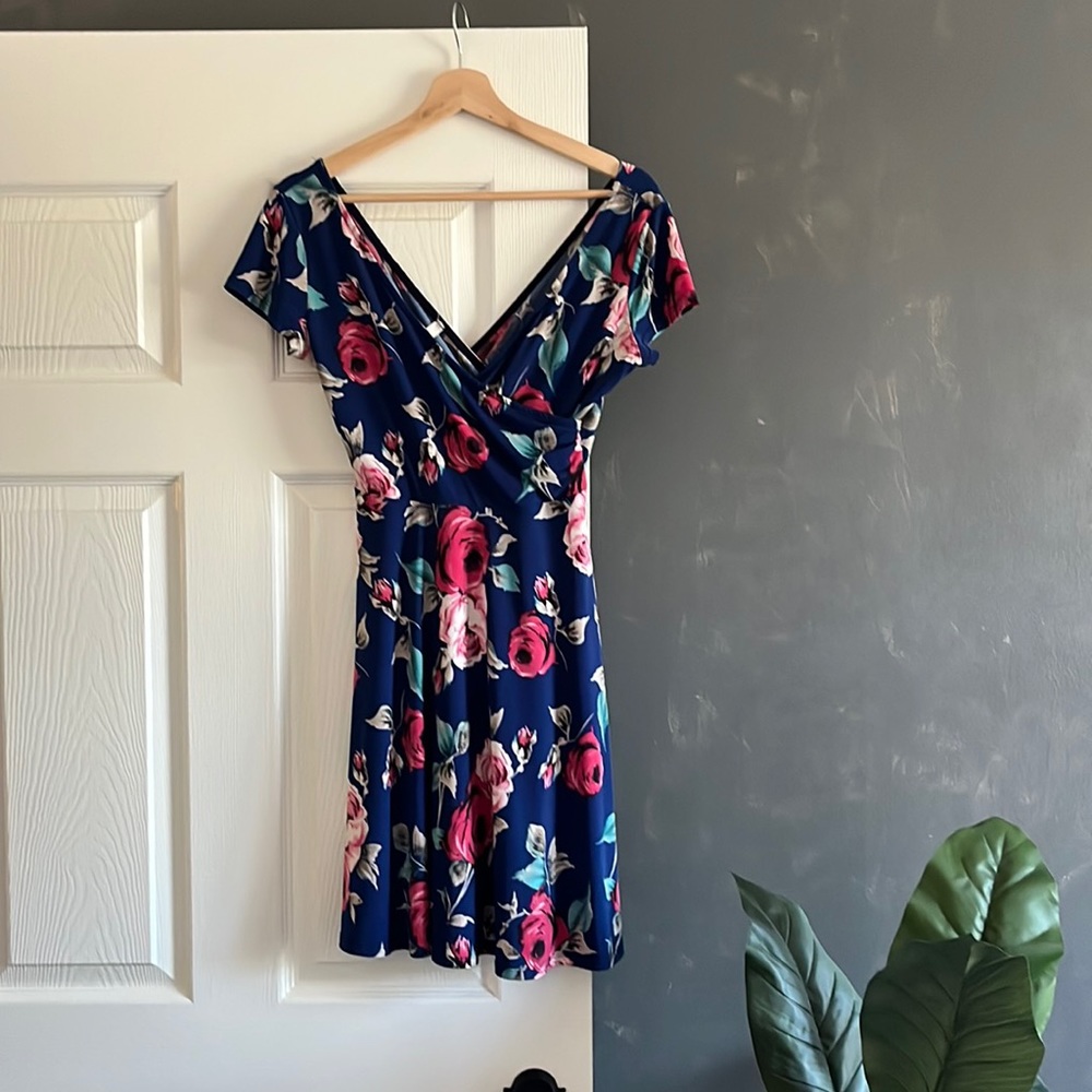Gilli |  Mini Skater Dress with Antique Roses